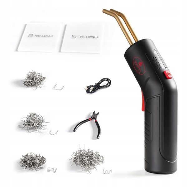 Photo Plastic welding machine hot stapler soldering iron + 500 staples set AEROPRO A702 A702,