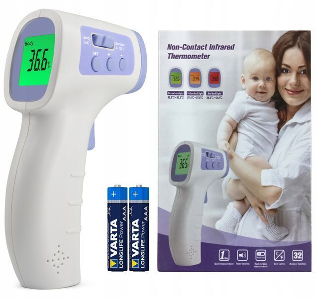 Photo Medical thermometer &mdash; non-contact infrared digital for children WINTACT WT3652 WT3652,