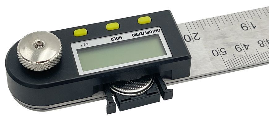 Zdjęcie Kątomierz elektroniczny cyfrowy kątownik 500 mm 360&deg; stopni podświetlany lcd PROTESTER 5422-500 5422-500,