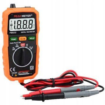 Photo Digital universal multimeter with NCV, diode test, flashlight, current meter PEAKMETER PM8232 PM8232,