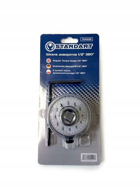 Photo Torque wrench protractor 1/2" 0&ndash;360&deg; angle gauge STANDART TGA1236 TGA1236,