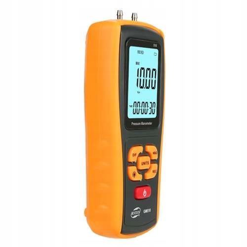 Zdjęcie Manometr cyfrowy miernik ciśnienia tester podciśnienia 0 - 0.100 bar USB BENETECH GM510 GM510,