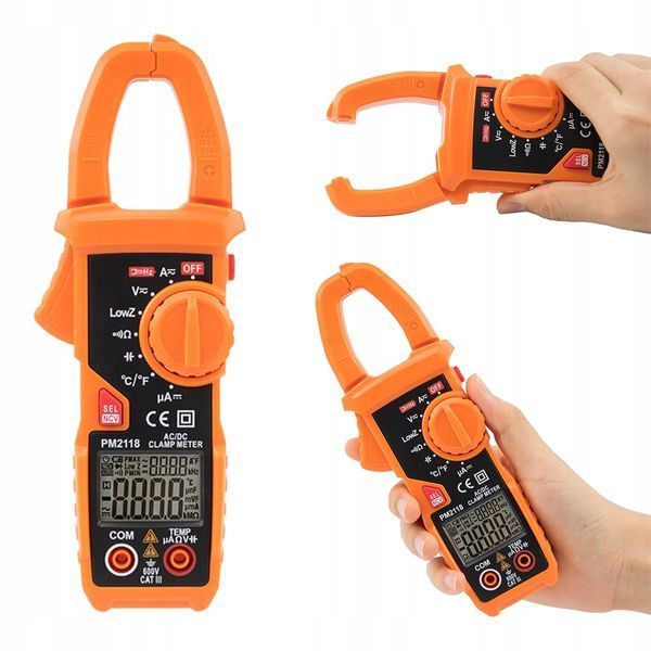 Photo Clamp meter with thermocouple &ndash; PEAKMETER PM2118 PM2118,