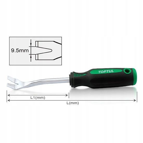 Photo Trim clip and pin remover U-type 9&times;110 mm TOPTUL JJAE1011 JJAE1011,