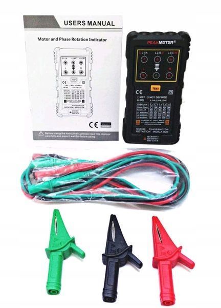 Фото Тестер чергування фаз AC 120&ndash;400V PEAKMETER PM5900 PM5900,