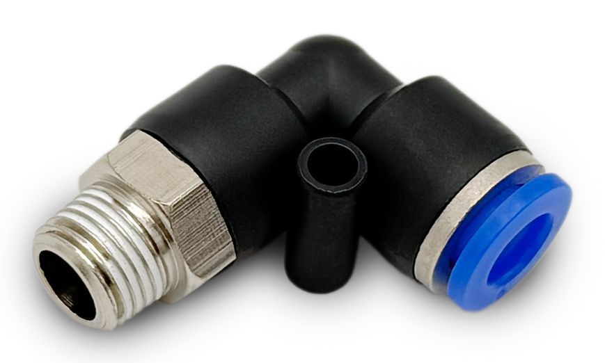 Zdjęcie Złączka pneumatyczna kątowa 6 mm x 1/8" szybkozłączka gz gwint zewnętrzny AIRKRAFT SPL06-01 SPL06-01,