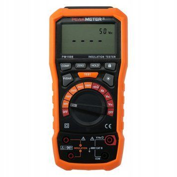 Photo Insulation resistance meter 0&ndash;100 G&Omega; digital tester megohmmeter PEAKMETER PM1508 PM1508,