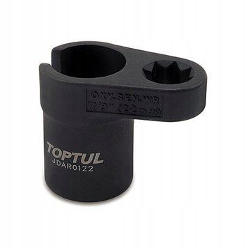 Photo Oxygen sensor (lambda sensor) socket CR-MO 1/2" 22 mm TOPTUL JDAR0122 JDAR0122,