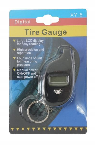 Photo Digital tire pressure gauge 0.20&ndash;10.0 bar keychain AIRKRAFT KTPG0001 KTPG0001,
