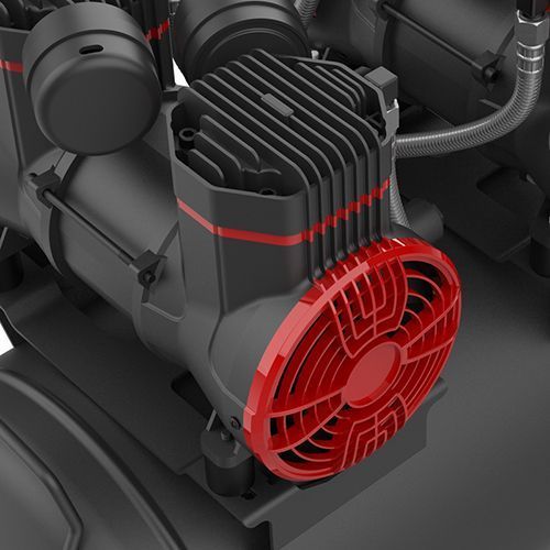 Photo 50l oil-free 4-piston compressor 220v with separator AUARITA 2-1450X2F50-220 2-1450X2F50-220,