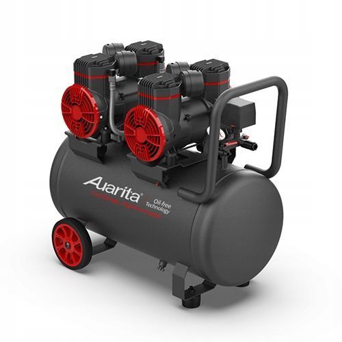 Photo 50l oil-free 4-piston compressor 220v with separator AUARITA 2-1450X2F50-220 2-1450X2F50-220,