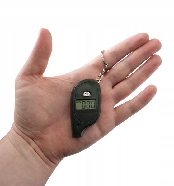 Photo Digital tire pressure gauge 0.20&ndash;10.0 bar keychain AIRKRAFT KTPG0001 KTPG0001,