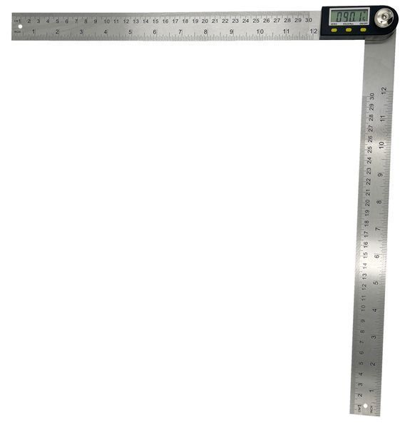 Zdjęcie Kątomierz elektroniczny cyfrowy kątownik 300mm 360&deg; stopni podświetlany lcd PROTESTER 5422-300 5422-300,