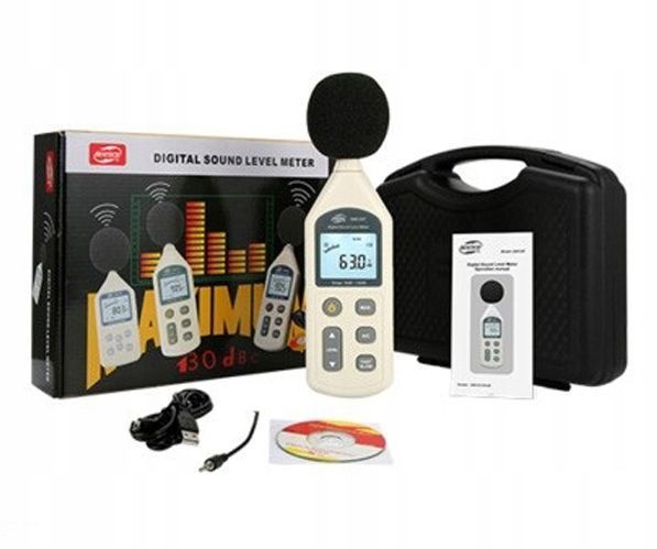 Photo Sound level meter with case &ndash; noise level tester BENETECH GM1357 GM1357,