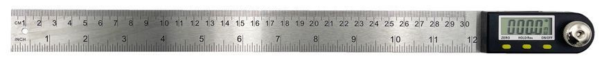 Zdjęcie Kątomierz elektroniczny cyfrowy kątownik 300mm 360&deg; stopni podświetlany lcd PROTESTER 5422-300 5422-300,