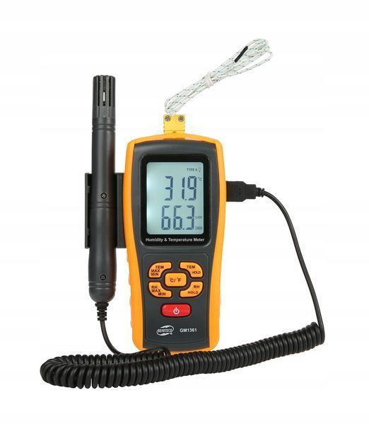 Photo Hygrometer with Bluetooth &ndash; temperature and humidity meter LCD BENETECH GM1361 GM1361,