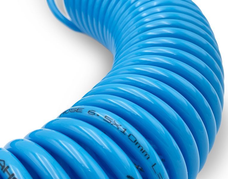 Photo Spiral polyurethane pneumatic hose for compressor 6.5x10 mm 20m AIRKRAFT AHC46-H AHC46-H,
