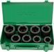 Photo Impact socket set 1" 24&ndash;41 mm 8 pcs CR-MO TOPTUL GDAD0803 GDAD0803, view 1,