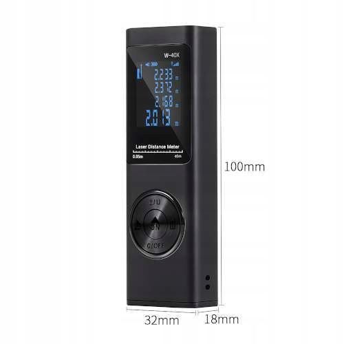Photo Laser distance meter 40 m metal casing PROTESTER W40X W40X,