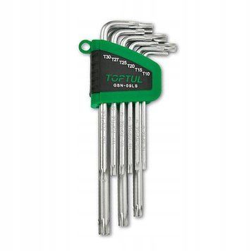 Фото Набір ключів Torx довгі T10&ndash;T50 9 елементів TOPTUL GSN-09LS GSN-09LS,
