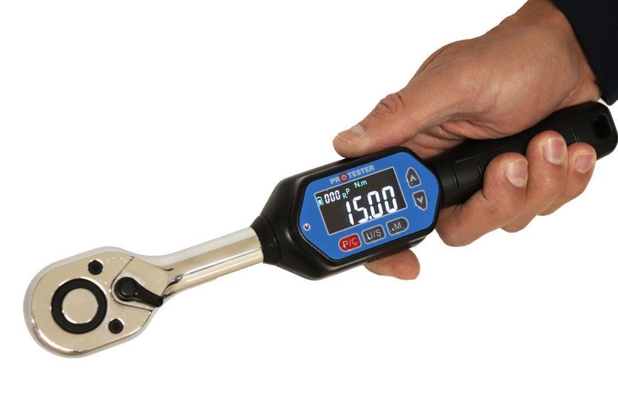 Zdjęcie Klucz dynamometryczny elektroniczny 3/8" 1.8-60nm dwukierunkowy dwustronny PROTESTER AWM-60 AWM-60,