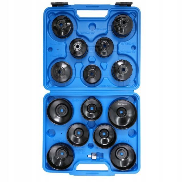 Photo Oil filter removal socket wrench set in a case 15 pcs G.I.KRAFT GI-02-0008 GI-02-0008,